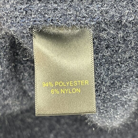 House of Harlow 1960 Navy Blue Fuzzy Knit Sweater Tank Top Cami Top - Picture 5 of 8